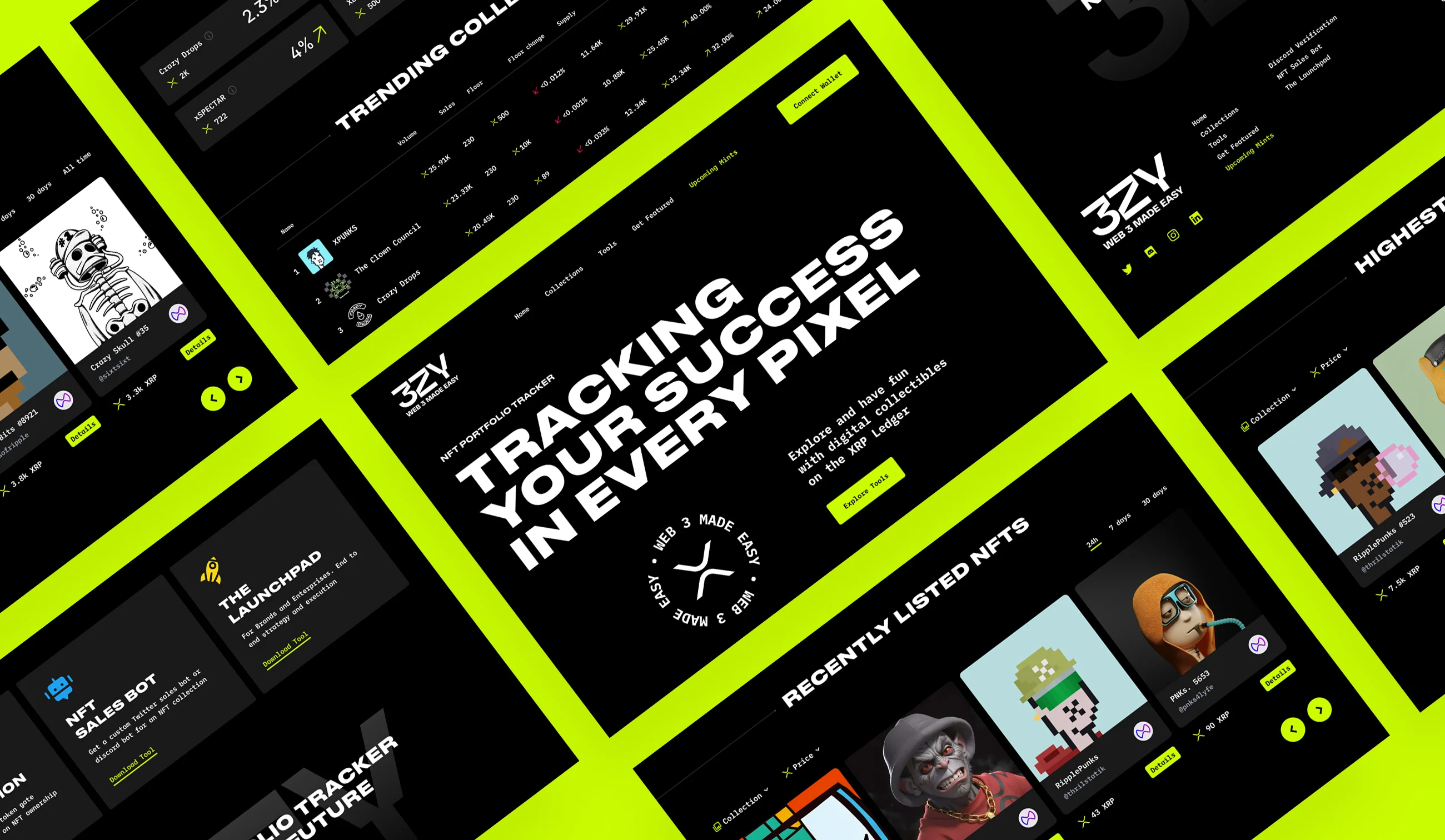 NFT marketplace website design