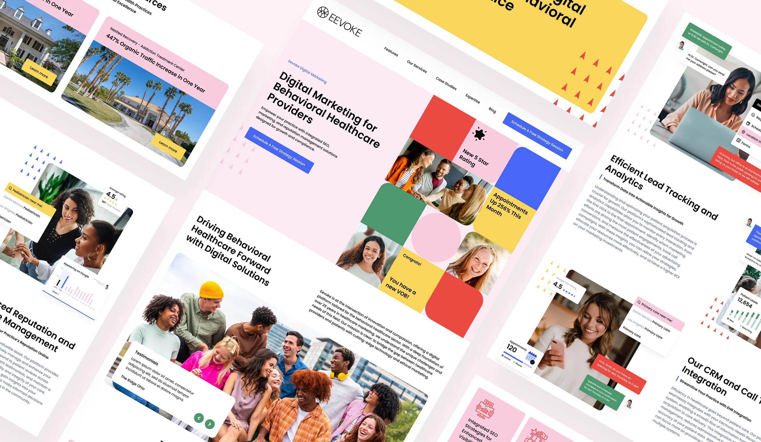 Behavioral healthcare marketing agency website design