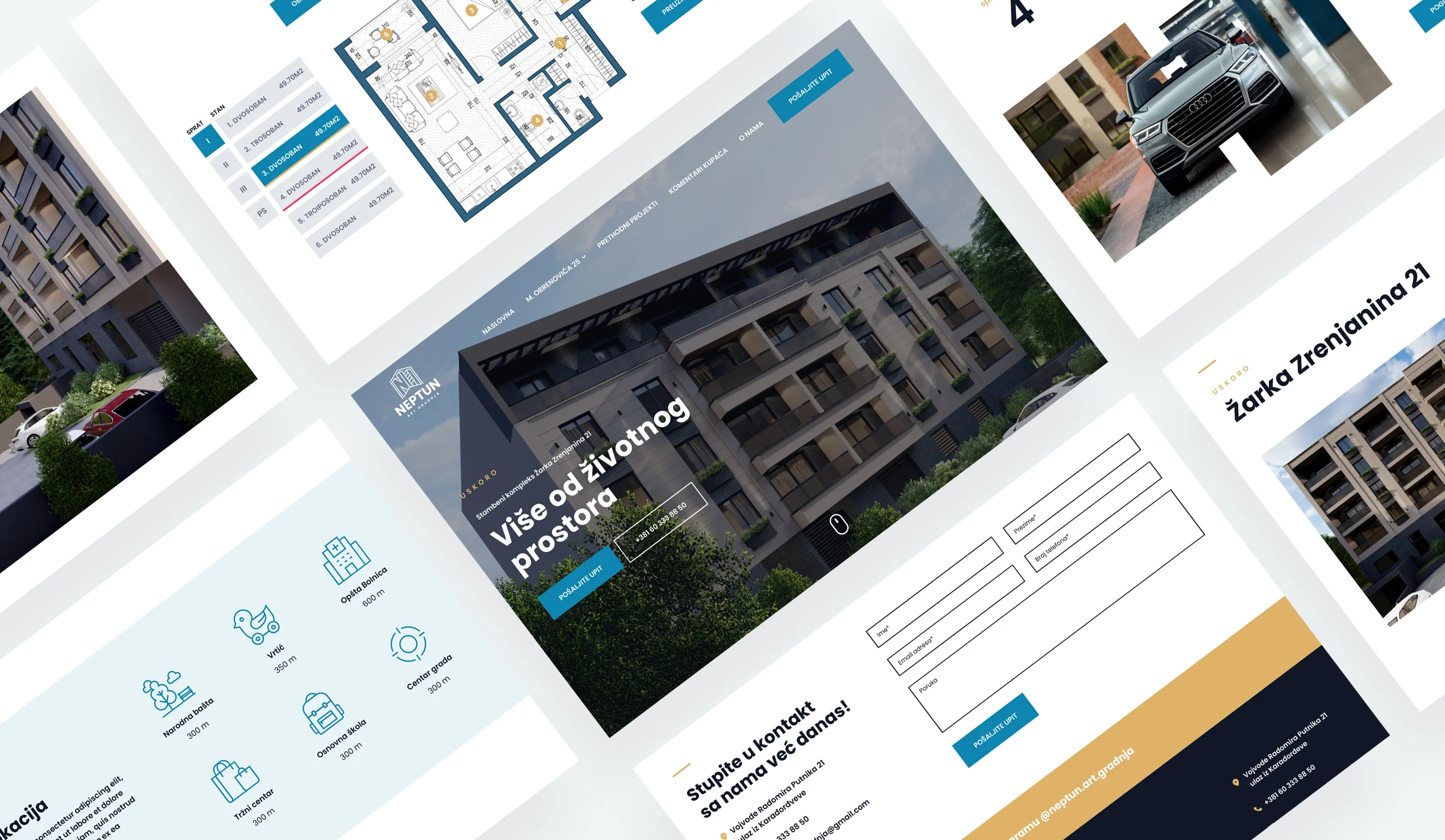 Residential building website design